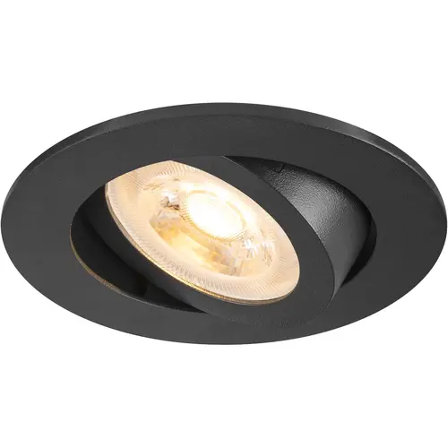 SLV 1007369 NEW TRIA 68 inbouwspot kantelbaar GU10-fitting max.10W excl. lichtbron IP20 zwart