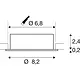 SLV 1007369 NEW TRIA 68 inbouwspot kantelbaar GU10-fitting max.10W excl. lichtbron IP20 zwart