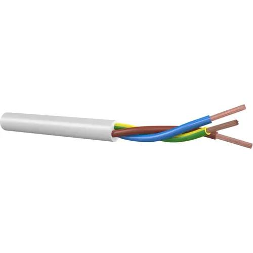 Dynamic H5VVE042033 vinylmantelleiding rond 3 x 1 mm² rol 100 meter wit