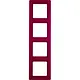 Berker 10146062 afdekraam 4-voudig Q1 rood