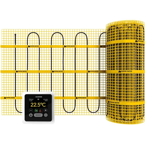 MAGNUM 200705 vloerverwarmingsmat set 3,5m² 525W met WiFi-thermostaat wit