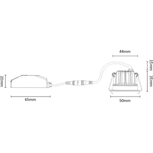 Interlight IL-DCM4K27W Camicro LED spot 4W 2.700K wit dimbaar incl. driver