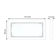Gira 1002334 afdekraam 2-voudig zonder middenstijl Event Opaque wit mat/wit glans