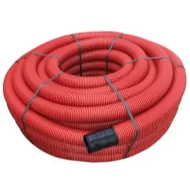 Pipelife 317630 flexibele buis + trekdraad 50 mm rood 50 meter