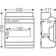 Hensel KV 9109 B verdeelkast 9-modulen 1-rij DIN 238x200mm IP65 met transparante deur