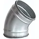 R-Vent SBDS012545 gladde bocht 45 graden 125mm