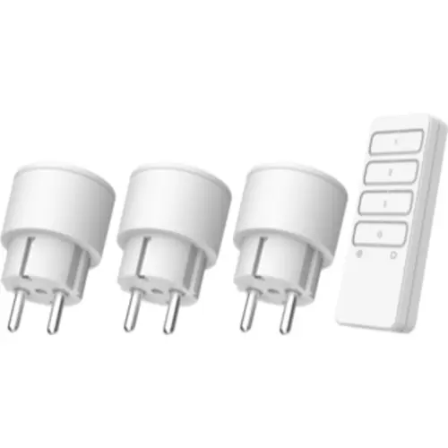 KlikAanKlikUit APC3-2300RN stekkerschakelaarset 3-voudig 2300W met afstandsbediening wit IP20