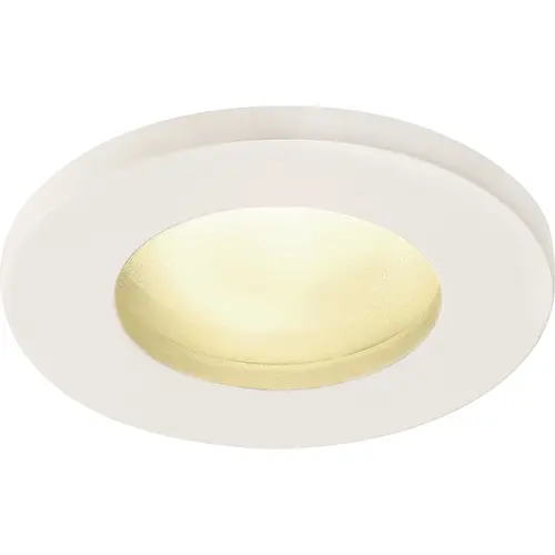 SLV 1001165 Dolix Out plafond inbouwarmatuur met mat glas GU10-fitting rond IP65 wit excl. lichtbron