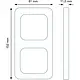 Busch-Jaeger 2512-212-506 afdekraam 2-voudig Standaard SI