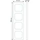 Busch-Jaeger 2514-212-500 afdekraam 4-voudig Standaard SI
