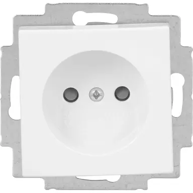 Busch-Jaeger 2300 UCB-914-500 wandcontactdoos zonder randaarde kindveilig Balance SI wit glans