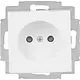 Busch-Jaeger 2300 UCB-914-500 wandcontactdoos zonder randaarde kindveilig Balance SI wit glans