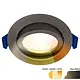EcoDim ED-10104 LED-inbouwspot IP54 dimbaar 75mm rond 2700-3000K dim-to-warm gun metal