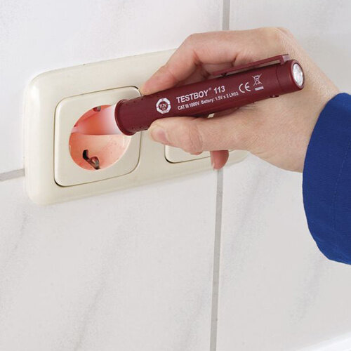 Testboy 99160113 Testboy 113 contactloze spanningstester met optisch en akoestisch signaal 12-1000V