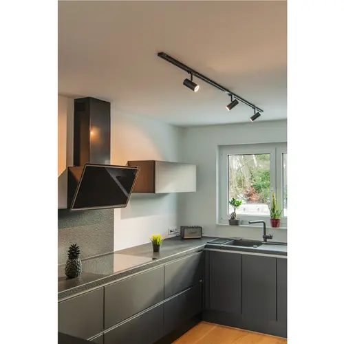 SLV 1007673 noblo led spot set 3 x 19W 2700k 32° met 1-fase rail dimbaar zwart