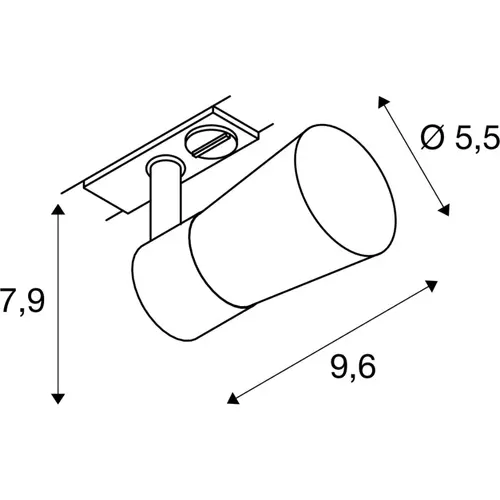 SLV 1008248 PURI 2.0 Cone spot max. 6W GU10 wit