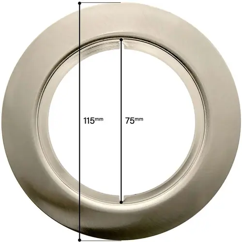 EcoDim ED-10037 opvulring spotarmatuur rond nikkel zaagmaat 75-115mm