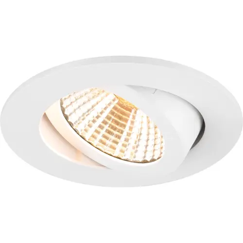 SLV 1007333 new tria 68 inbouwring rond ip20 wit excl. lichtbron