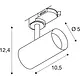 SLV 1007645 noblo opbouwspot 3-fase LED 6,2W 2700K wit IP20