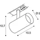SLV 1007642 NOBLO opbouwspot LED 1-fase 6,2W 3000K wit IP20