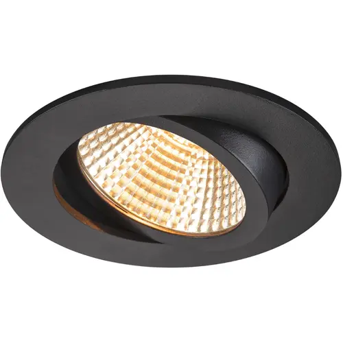 SLV 1007444 NEW TRIA 95 inbouwring aluminium zwart excl. lichtbron