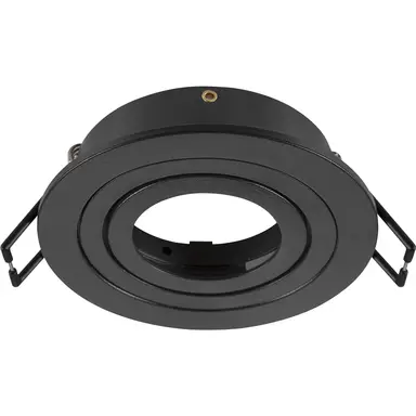 SLV 1007343 NEW TRIA 75 plafondinbouwring aluminium zwart IP20 excl. lichtbron