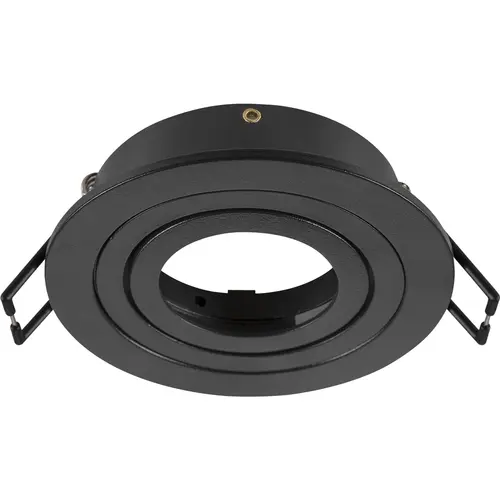 SLV 1007343 NEW TRIA 75 plafondinbouwring aluminium zwart IP20 excl. lichtbron
