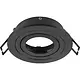 SLV 1007343 NEW TRIA 75 plafondinbouwring aluminium zwart IP20 excl. lichtbron