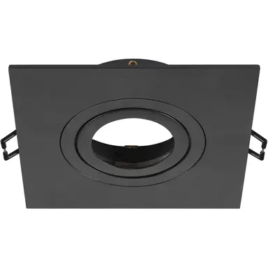 SLV 1007635 New Tria 75 XL plafondinbouwring aluminium zwart IP20 excl. lichtbron