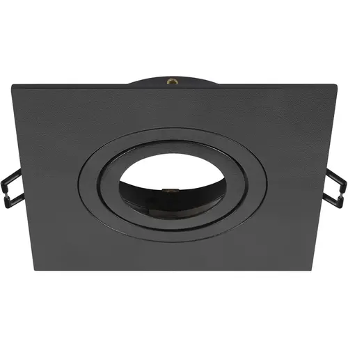 SLV 1007635 New Tria 75 XL plafondinbouwring aluminium zwart IP20 excl. lichtbron
