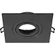 SLV 1007635 New Tria 75 XL plafondinbouwring aluminium zwart IP20 excl. lichtbron