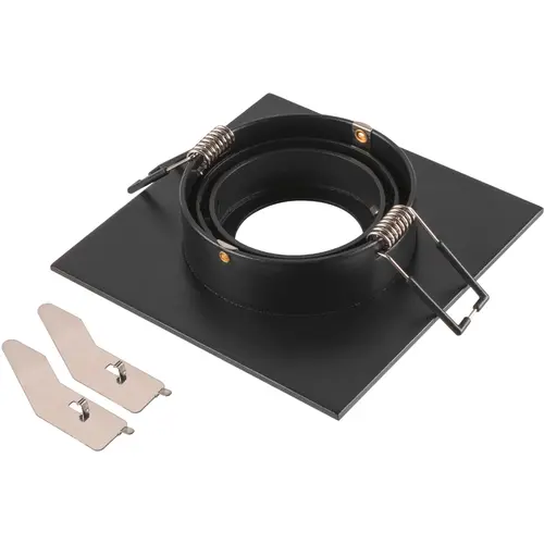 SLV 1007635 New Tria 75 XL plafondinbouwring aluminium zwart IP20