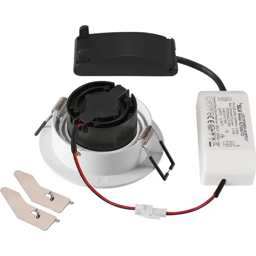 SLV 1007403 NEW TRIA 75 inbouwspot LED 8,3W 3000K 38° dimbaar wit IP20