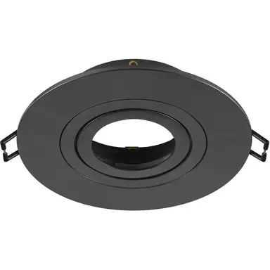 SLV 1007631 NEW TRIA 75 XL inbouwring zwart IP20 excl. lichtbron