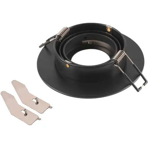 SLV 1007631 NEW TRIA 75 XL inbouwring zwart IP20 excl. lichtbron