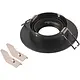 SLV 1007631 NEW TRIA 75 XL inbouwring zwart IP20 excl. lichtbron
