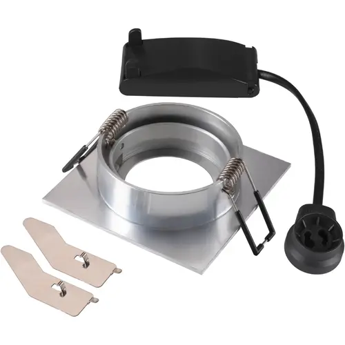 SLV 1007373 NEW TRIA 68 inbouwspot vierkant GU10 10W aluminium excl. lichtbron