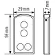 Esylux MOBIL-RCI-M ZILVER afstandsbediening voor minimelders bewegingsmelders MD-W-/RC-serie A