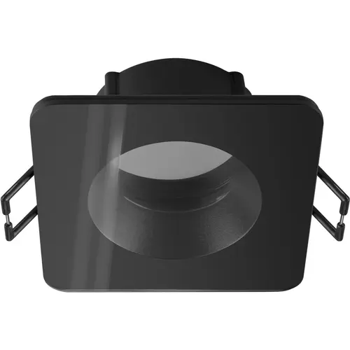 SLV 1007338 NEW TRIA 68 verdiepte inbouwring vierkant zwart IP65 inclusief glas