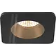 SLV 1007338 NEW TRIA 68 verdiepte inbouwring vierkant zwart IP65 incl. glas excl. lichtbron