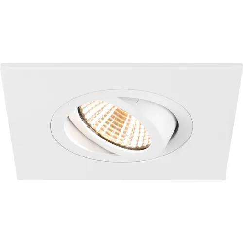 SLV 1007634 New Tria 75 XL plafondinbouwring vierkant kantelbaar wit IP20 excl. lichtbron