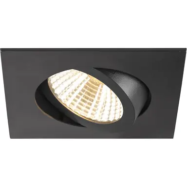SLV 1007398 New Tria 68 DL LED inbouwspot vierkant kantelbaar 8,3W zwart IP20