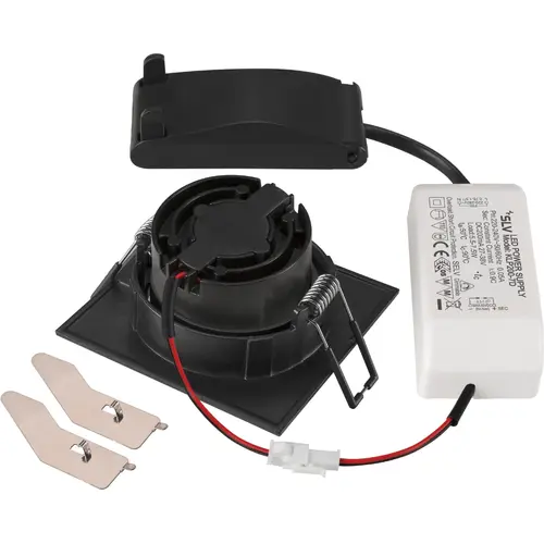 SLV 1007398 New Tria 68 DL LED inbouwspot vierkant kantelbaar 8,3W zwart IP20