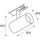 SLV 1007354 NOBLO 1-fase opbouwspot LED 8,4W dim-to-warm faseafsnijding grijs IP20