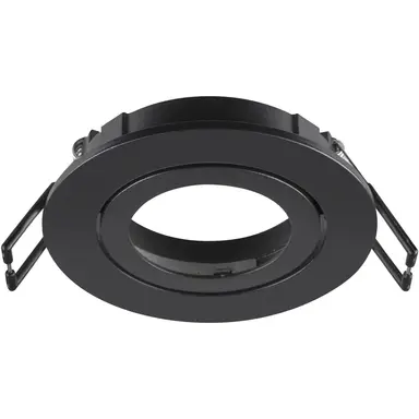 SLV 1007332 NEW TRIA 68 inbouwring rond zwart IP20 excl. lichtbron