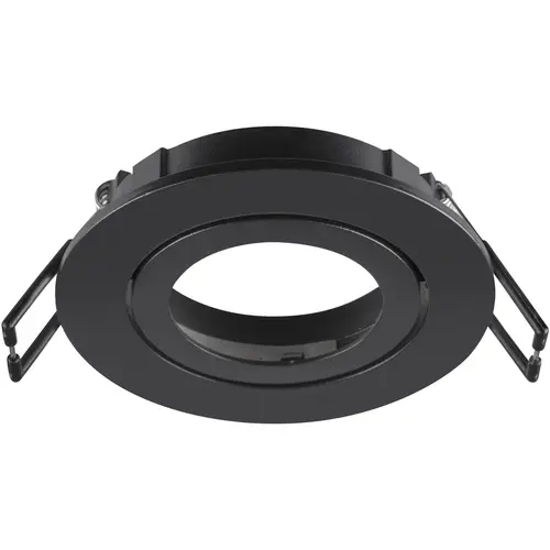 SLV 1007332 NEW TRIA 68 inbouwring rond zwart IP20 excl. lichtbron