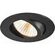 SLV 1007332 NEW TRIA 68 inbouwring rond zwart IP20 excl. lichtbron