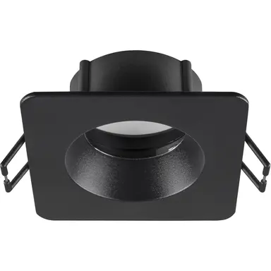 SLV 1007347 NEW TRIA 68 inbouwring vierkant IP65 zwart excl. lichtbron