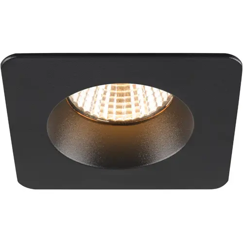 SLV 1007347 NEW TRIA 68 inbouwring vierkant IP65 zwart excl. lichtbron