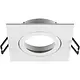 SLV 1007328 NEW TRIA 68 inbouwring vierkant wit IP20 excl. lichtbron